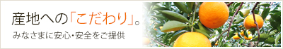 産地へのこだわり